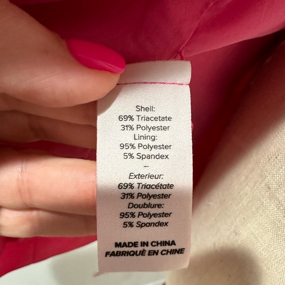 NWT Cinq à Sept Kris Crepe Blazer Jacket Ruched Sleeves Sz 0 pink azalea - Picture 10 of 14